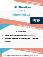 Unit 1 Questions: Lesson 11