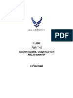 Guide For The Government-Contractor Relationship: OCTOBER 2006