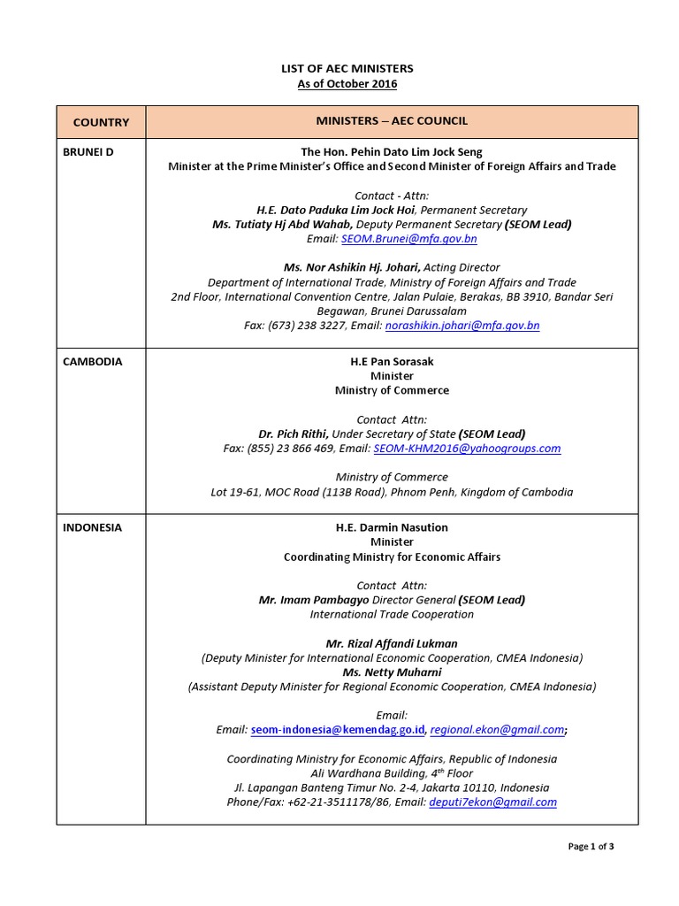 Aec Council | PDF