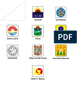 Escudos de Los Municipios de  | PDF | Quintana Roo