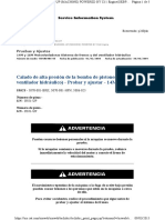 Calado de Alta Presión de La Bomba de Pistones (Freno, Ventilador Hidráulico) - Probar y Ajustar - 14M