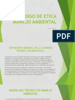 Codigo de Etica de Manejo Ambiental