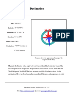 Magnetic Declination Document 1995-05-27