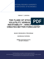The Fluke of Stochastic Volatility Versus Garch Inevitability: Which Model Creates Better Forecasts?