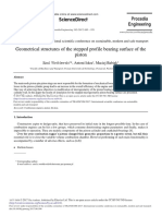 Geometrical Structures of The Stepped Profile Bearing Surface of The Piston