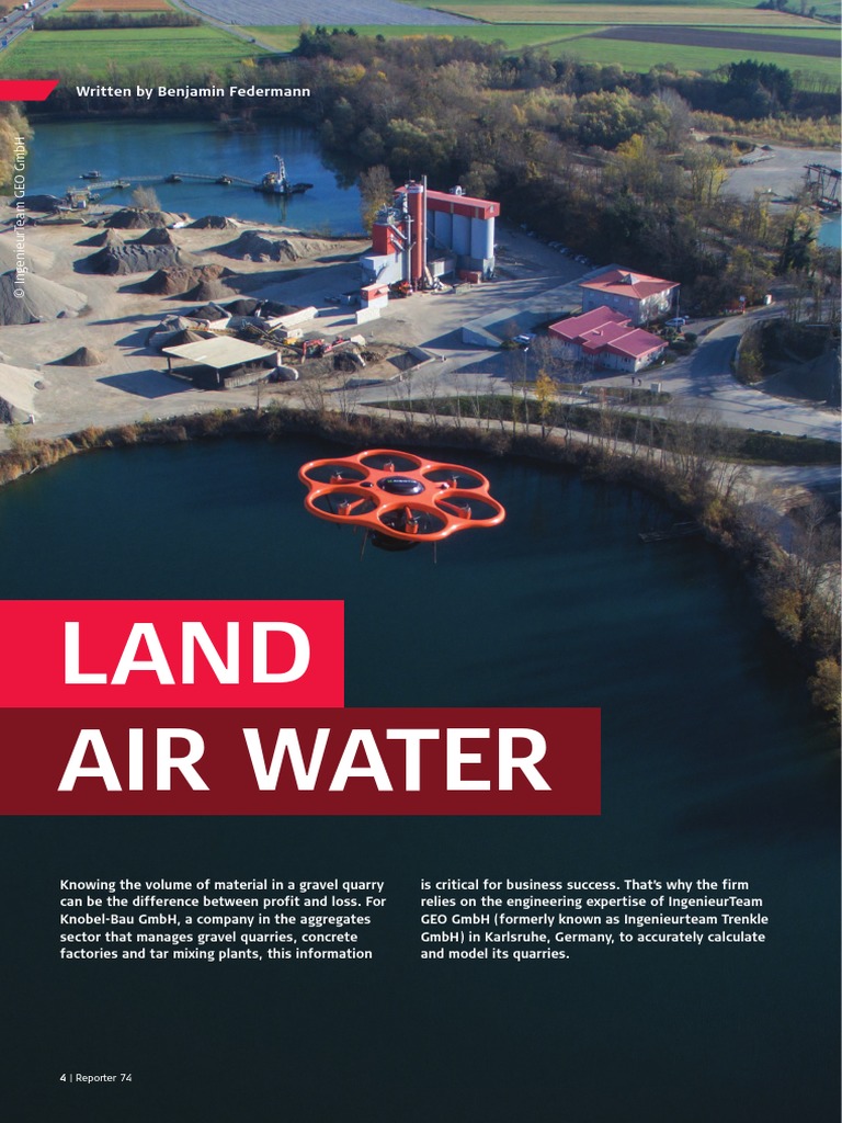 Land Air Water PDF Surveying Unmanned Aerial Vehicle