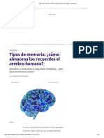 Tipos de Memoria - ¿Cómo Almacena Los Recuerdos El Cerebro