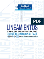 Lineamientos para El Desarrollo Del Currículo Nacional Base PDF