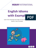 English Idioms With Examples PDF