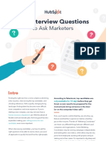 100 Marketing Interview Questions