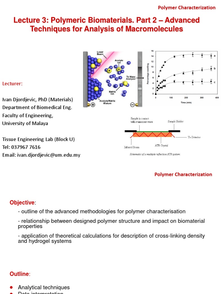 Advanced Polymer Characterization Techniques | PDF | Mass Spectrometry ...