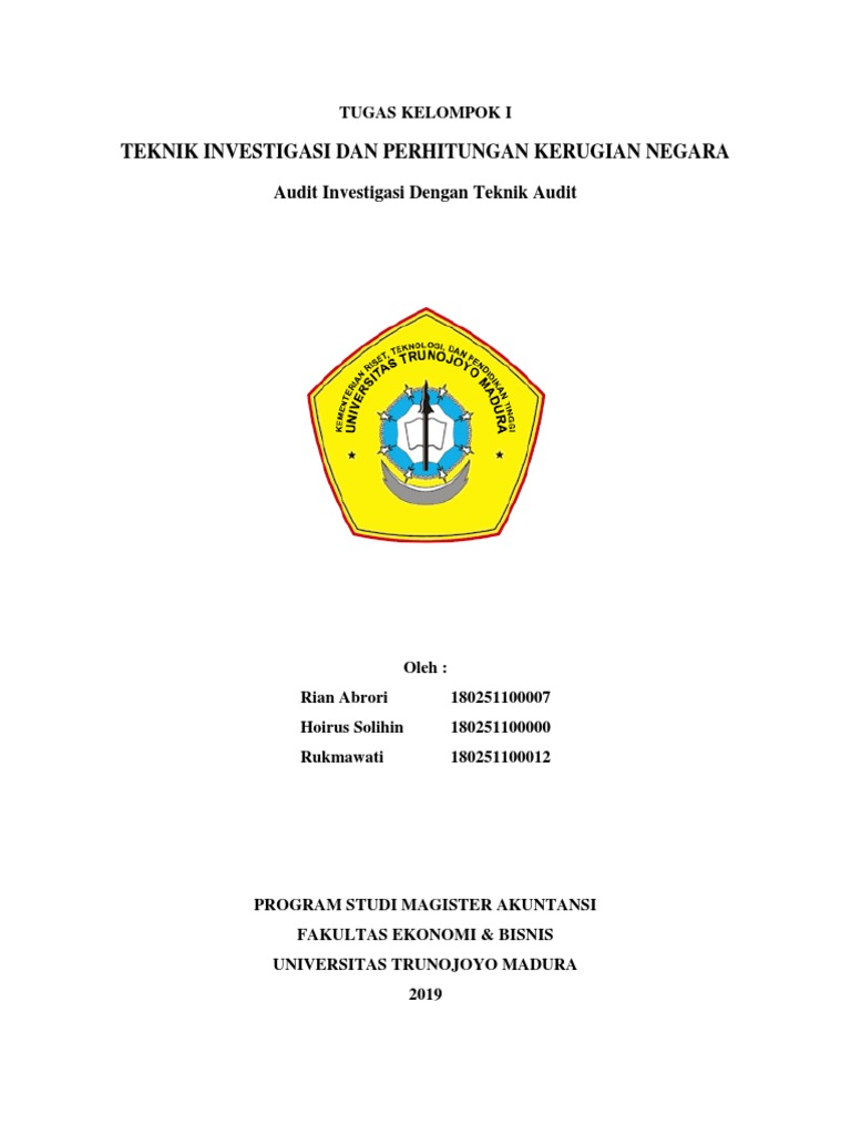 Audit Investigasi Dengan Teknik Audit | PDF