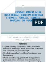 Elemen Bahasa - Pentaksiran