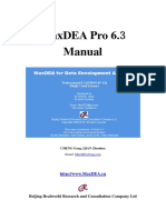 Maxdea Pro 6.3 Manual: Beijing Realworld Research and Consultation Company LTD