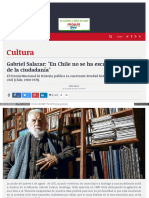 2015-08-09 Entrevista a Salazar Por Su Nuevo Libro Plantea Construir Lo Politico Desde Lo Social