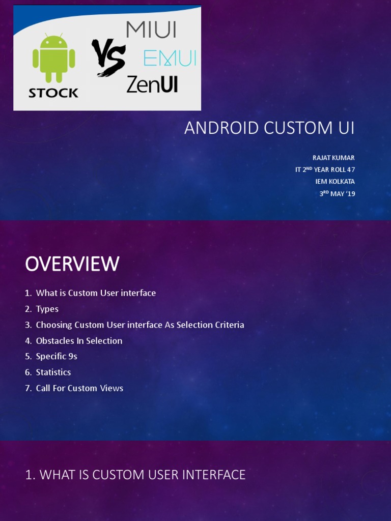 Android Custom UI | PDF | Android (Operating System) | User Interface