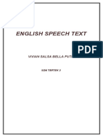 English Speech Text: Vivian Salsa Bella Putri