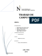 Trabajo de Campo Matematica Upn