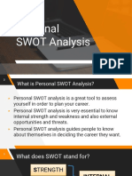 Personal SWOT Analysis