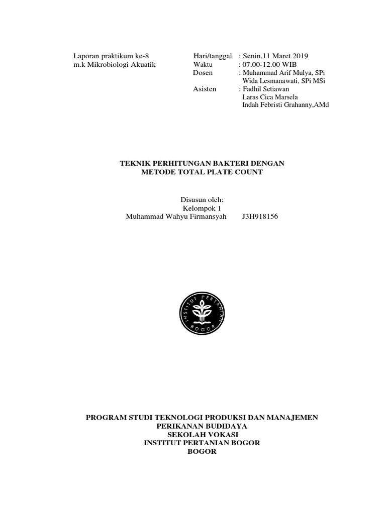 Metode Total Plate Count Jurnal