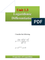 1.3. Logarithmic Differentiation