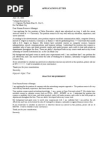 Sample of Application Letter