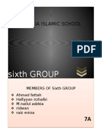 Sixth GROUP: SMP Alia Islamic School
