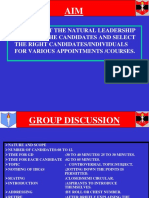 To Find Out The Natural Leadership Level of The Candidates and Select The Right Candidates/Individuals For Various Appointments /courses