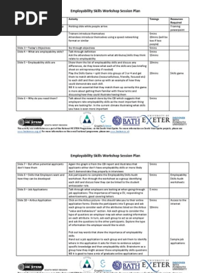 Training Session Plan