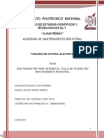 Tablero de Control Electrico-Tesis - Academico CECYT 7 PDF
