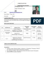 Curriculum Vitae Personal Details - Deependra Raj Pathak