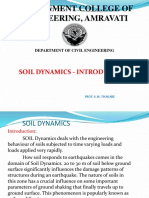 Government College of Engineering, Amravati: Soil Dynamics - Introduction