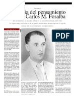 Vigencia Del Pensamiento Del Dr. Carlos M. Fosalba: Centenario