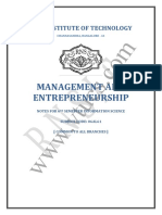 Management and Entrepreneurship: R N S Institute of Technology