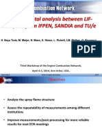 Experimental Analysis Between LIF-OH/355 From IFPEN, SANDIA and TU/e