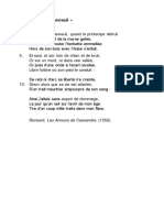 Ronsard, Comme Un Chevreuil PDF
