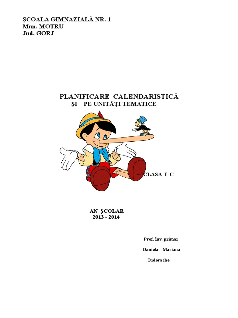 Planificare Clasa 1