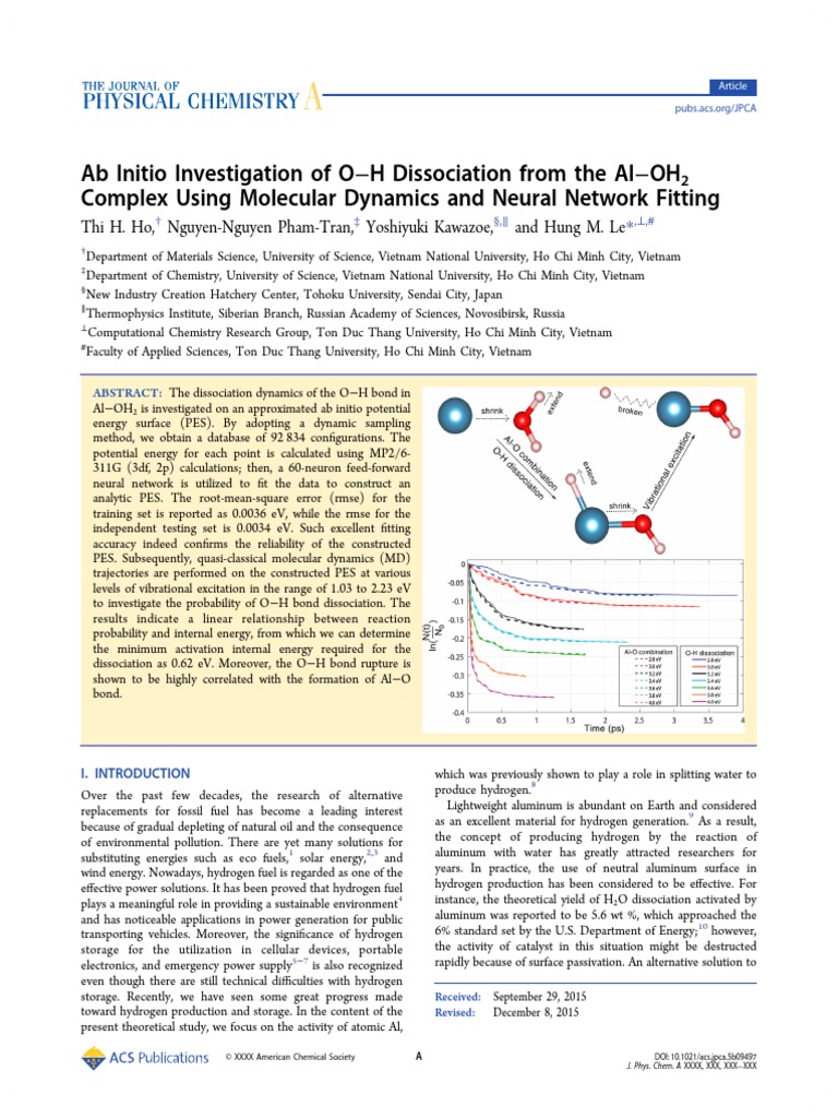 2016 1 AlOH2 | PDF | Molecular Dynamics | Ab Initio Quantum Chemistry ...