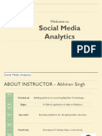 1 - Introduction To Social Media Analytics