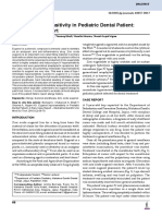 Eugenol Hypersensitivity in Pediatric Dental Patient A Rare Case Report