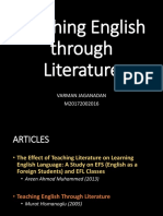 Teaching English Through Literature: Varman Jaganadan M20172002016