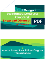 Chapter 5 - Shear and Diagonal Tension On Beams PDF