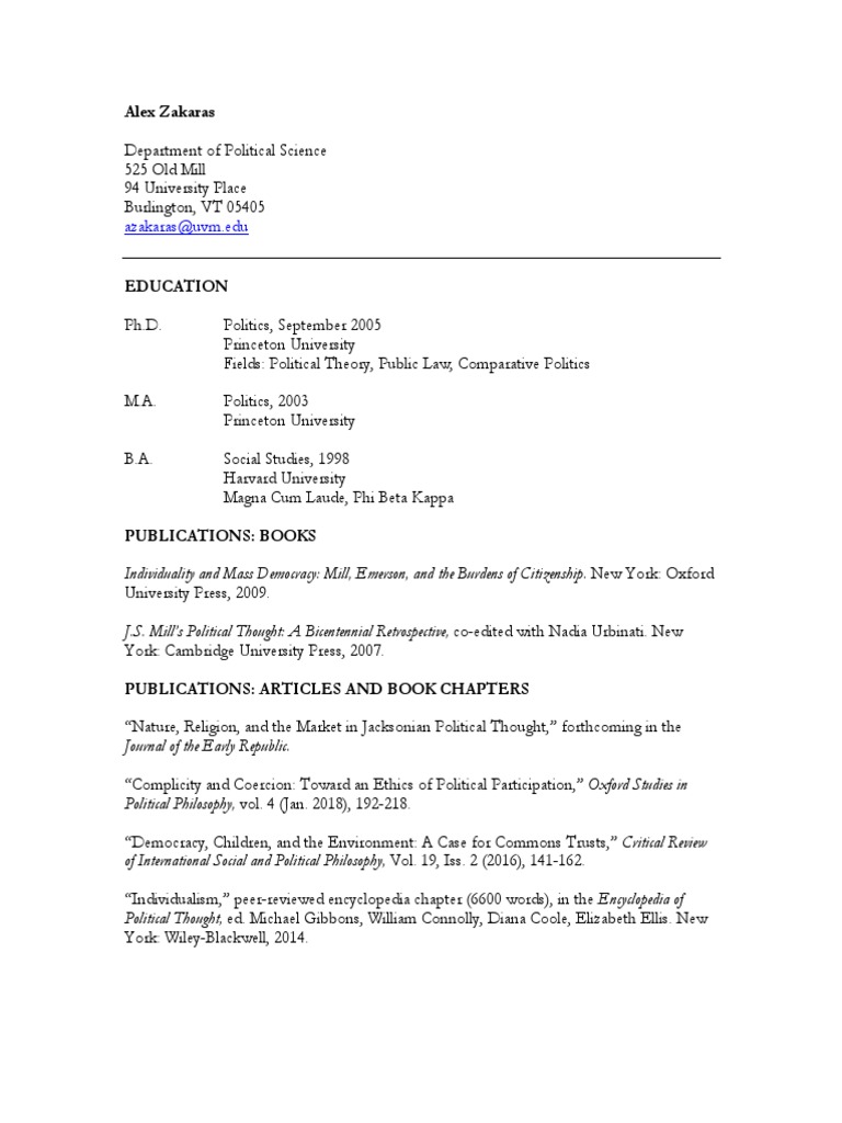 Zakaras on American Individualism | PDF | Political Philosophy ...