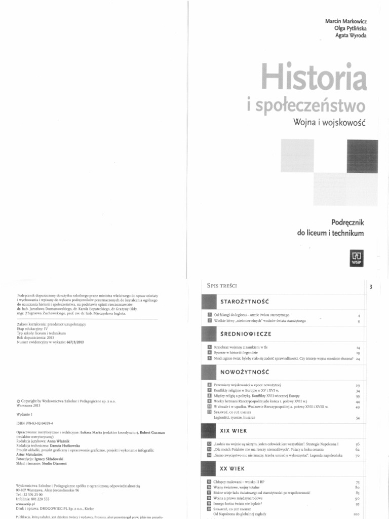 His Wojna I Wojskowość Wsip Pdf