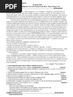 Simulare Evaluare Națională Schita