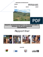 Enquète Anthropométrique Et de Mortalité Dans La Région Sud-Est de Madagascar, Vangaindrano: Rapport Final (Juillet 2006)