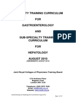 Gastroenterology and Hepatology Training Curriculum