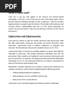 What Is Cyber Law?