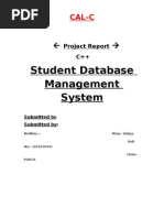 Student Database Management System