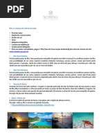 Descritivo de Passeios 2018 - Pousada Morena